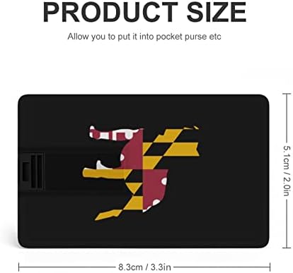 Pitbull Maryland Flag כרטיס אשראי USB כונני Flash כונני זיכרון מותאם אישית מתנות תאגידיות מפתח ומנות קידום