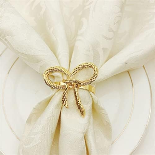 טבעת מפיות של LLLY 6 יחידות מפיות מלון מכונות אבזמי אירועים לחתונה קישוט לחתונה מוזהב מפלגת כפתור מפית רוז מכסף (צבע: C, גודל