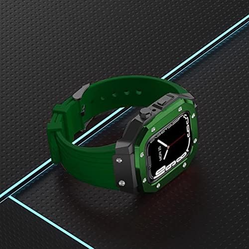 סגסוגת Kanuz Sloy Watch Strap עבור Apple Watch Series 8 7 6 5 4 SE 45 ממ 42 ממ 44 ממ מסגרת מתכת שינוי עסק סגנון