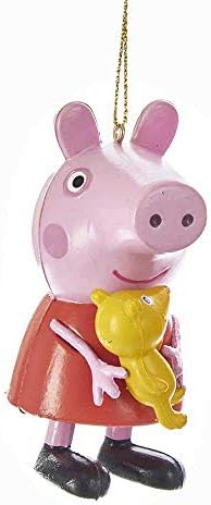 PEPPA PIG PIGH PLOW KUBLE קישוט לחג המולד פפה עם דובון