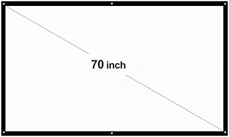 N/A 70 '' מסך מקרן נייד HD 16: 9 DACRON לבן 70 מסך הקרנה אלכסוני קולנוע ביתי מתקפל להקרנת קיר