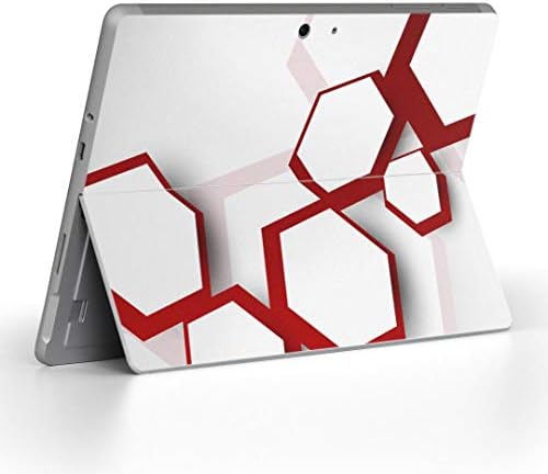 כיסוי מדבקות Igsticker עבור Microsoft Surface Go/Go 2 עורות מדבקת גוף מגן דק במיוחד 004558 פשוט אדום לבן