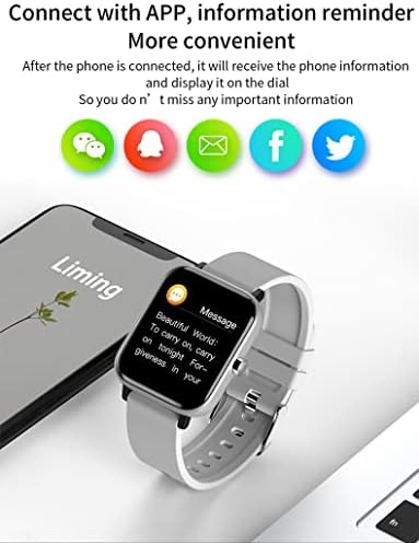 Ecens H10 שעון חכם לטלפונים של iOS ו- Android, שעונים עבור גברים נשים IP68 אטום מים חכמים שעון כושר גשש כושר עם דופק/שינה