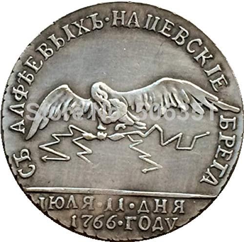 מטבע אתגר מטבעות רוסיים 1766 22 ממ עותק לקולקציית מטבע עיצוב משרדים בחדר הבית