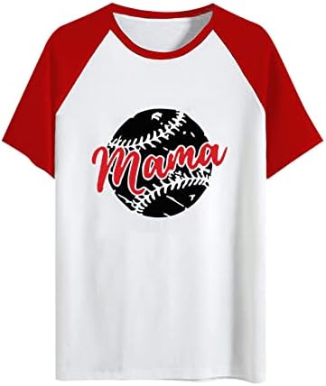 קרוע בייסבול חולצה נשים רופף קיץ חולצות גרפי טי מכתבי הדפסה קצר שרוול צוות צוואר ג ' רזי לנערות