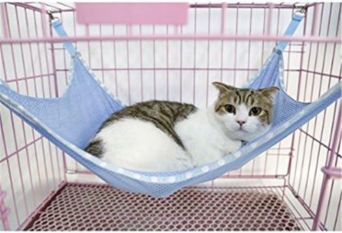 365 קיץ לנשימה רשת בד ערסל מיטת עבור חיות מחמד חתול - כחול