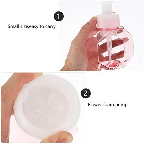 מתקן סבון מקציף זרודקו, בקבוק משאבת קצף בצורת פרחים, מיכל סבון יד ריק לניתוח מקצף קצף בועת סבון נוזלי בקבוק אחסון סבון