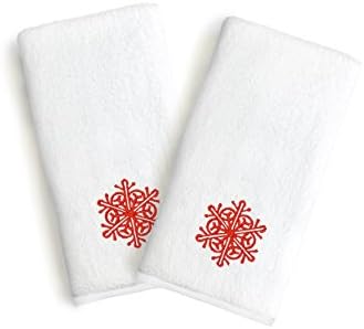 Linum Home Textiles St00-2HT-63-FLK מגבות פתית שלג אדום