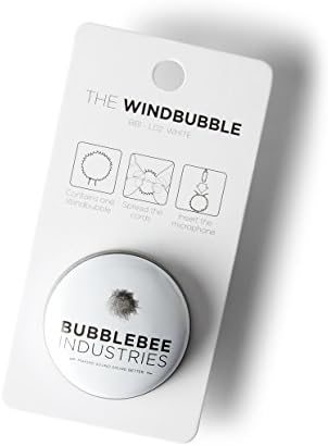 תעשיות Bubblebee השמשה הקדמית של Windbubble למיקרופון Lavalier 5-9 ממ, גודל 3, שחור