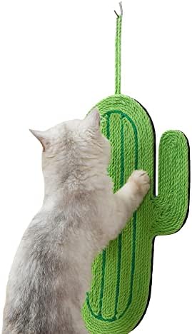חתול גרדן עבור מקורה חתולי קקטוס עיצוב חתול משטח גירוד מחצלת להגנה על חתול של ציפורניים קיר שטיח ריהוט מגן ירוק אחד גודל