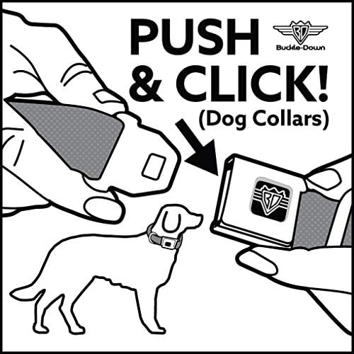 כלב צווארון חגורת בטיחות אבזם גלגל המזלות דלי קונסטליישן שחור לבן 15 כדי 26 סנטימטרים 1.0 אינץ רחב