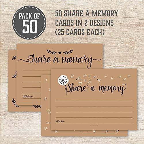 50 לשתף כרטיסי זיכרון-מושלם עבור חגיגה של חיים , זיכרון, הלוויה, פרישה, הולך משם מסיבה, יום הולדת, סיום, יום נישואים,