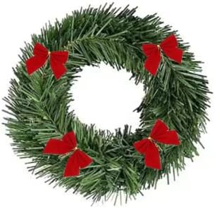 קישוט זרם זר חג המולד של 50 רגל, עיצוב חג ירוק רך לחג לחופשה שנה טובה עץ עץ המסיבה האירוע המשרדי עם 36 עניבת פרפר