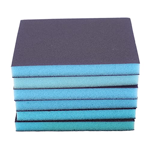 חול ספוג ערכת, כחול חלודה הסרת מלטש ספוג 6 יחידות 60-320 חצץ עבור ריהוט ליטוש