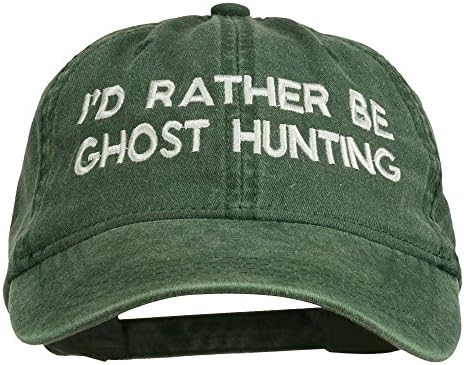 e4hats.com אני מעדיף להיות ציד רוח רפאים רקום כובע שטוף