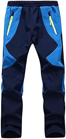 מכנסי טיול בנות נושמות נושמות סקי מכנסיים בנים אטומים לרוח עם בגדי פעוטות חיצוניים פליס