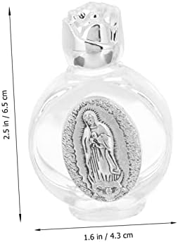 Valiclud בקבוק מים קדושים מתכת קנקן מים כד זכוכית מתנה כנסיית כנסייה בקבוקים קדושים בקבוק מים מבורך בקבוק מים ברוך