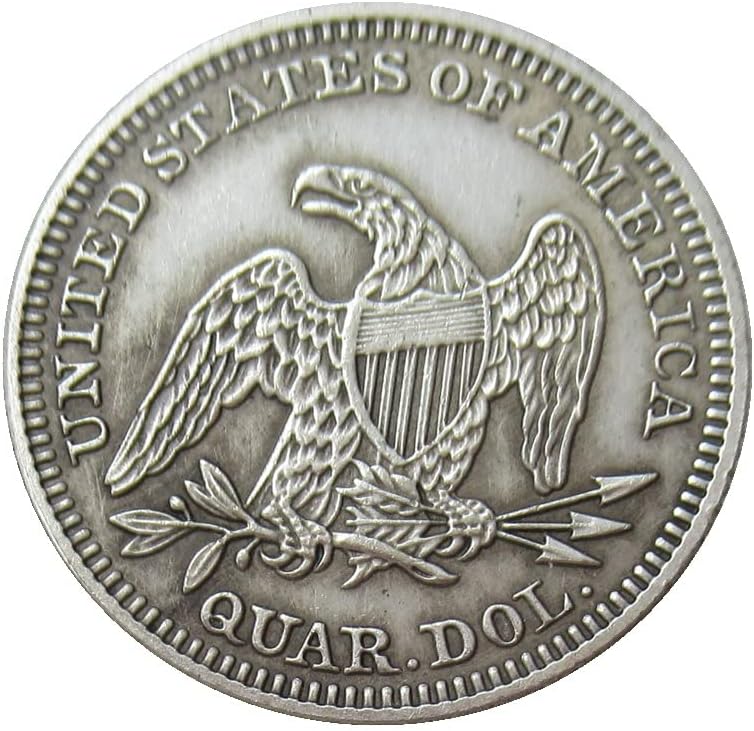 ארהב 25 סנט דגל 1863 מטבע זיכרון מעתק מצופה כסף