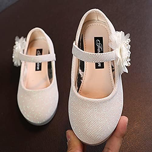 ילדי עור אחת נעלי אופנה פרל גדול פרח ילדה קטן עור נעלי ילדי נסיכת פעוט ילד נעליים