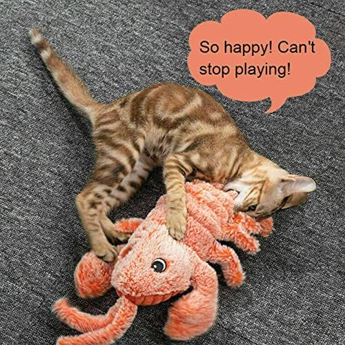 אינטראקטיבי חתול צעצועים לחתולים מקורה מתנפנף לובסטר צעצוע אוטומטי חשמלי חתול צעצוע נע דגי חתול צעצועי חיות מחמד גורים