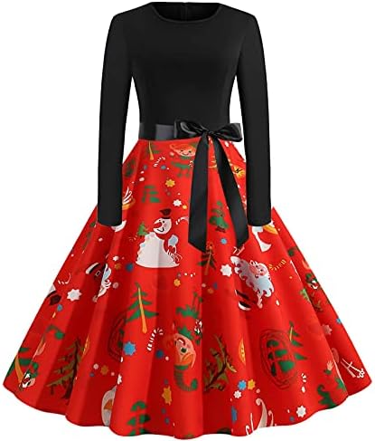 שמלות חג מולד נשים משנות החמישים שמלת קוקטייל חג המולד וינטג '