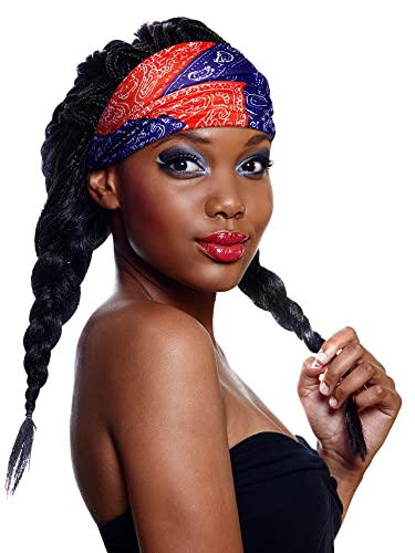 6 חתיכות אפריקאי סרט בוהו הדפסת סרט יוגה ספורט אימון גומייה לשיער אלסטי מעוות קשר טורבן כיסוי ראש לנשים בנות שיער