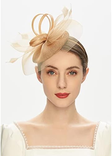 מרתק נשים 20s 50s סרטי נוצה של נוצה פרחים דרבי כובע כובע ליל כל הקדושים