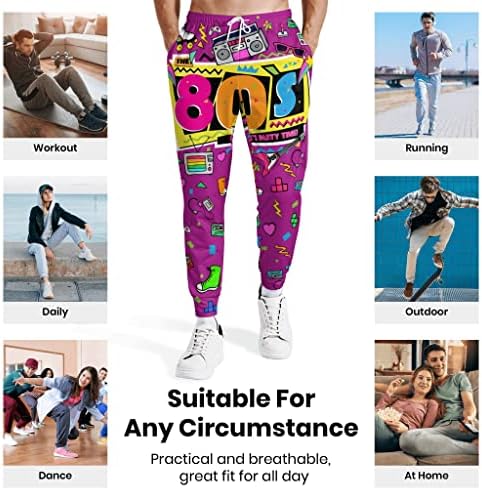 מכנסי טרנינג של איוניקס ג'וג'ר מכנסי טרנינג 80s משנות ה -90 מכנסיים לגברים מכנסי אימון נשים מכנסיים מזדמנים מכנסיים