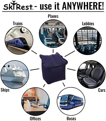 Skyrest® כרית נסיעות מתנפחת - צוואר ראש נייד מנוחה פטנט כריות עיצוב כריות לאוטובוסים מטוסים מכוניות רכבות משרדיות וקמפינג חיצוני