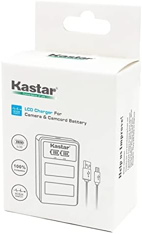 Kastar 2-Pack VW-VBG070 סוללה ו- LED2 מטען USB תואם ל- Panasonic AG-AF105A AG-AC130 AG-AC130A AG-AC130AEJ AG-AC130AP AG-AC160
