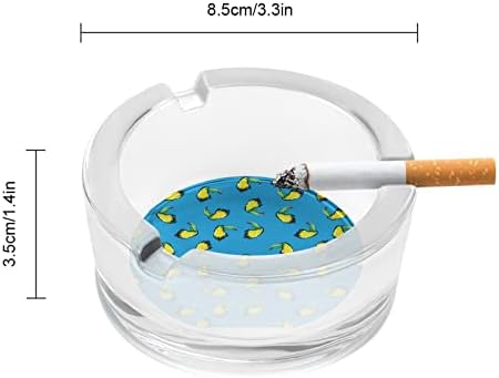 תבנית טוקאן מזכוכית עישון מאפרה סיגריות סיגריות מארז מחזיק מגש אפר עגול לחיצוניות מקורה