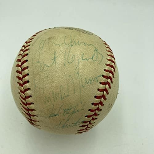 ת'ורמן מונסון וצייד שפמנון חתמו וינטג 'בייסבול משנות השבעים JSA COA - כדורי בייסבול חתימה