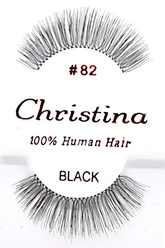 ריסים של 12X - 82 כריסטינה שיער אדם מזויף ריסים