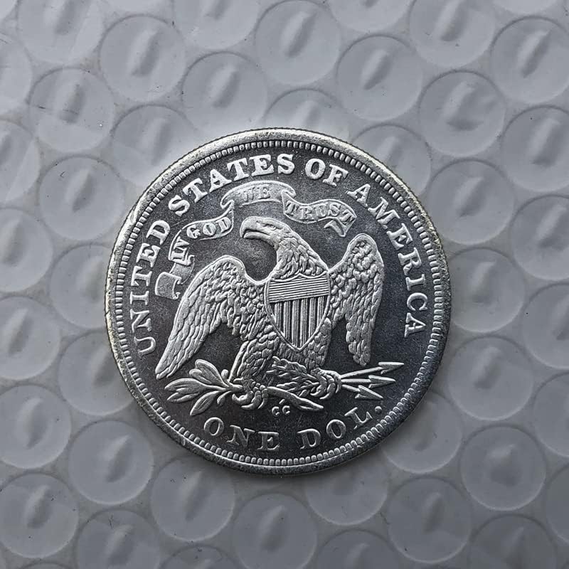 1872-C מטבעות אמריקאיות פליז מטבעות מצופות כסף מלאכות עתיקות מטבעות זיכרון זרות
