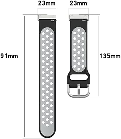 Lokeke תואם ל- Fitbit Versa 4 להקה החלפה, החלפת רצועת שעון שורש כף היד סיליקון תואמת ל- Fitbit Versa 4/3