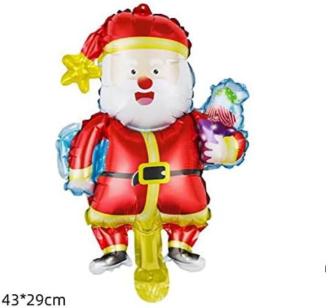 5 יחידים מיני לחג המולד כסף בלון סנטה שלג פינגווין פינגווין ממתק חג מולד חג מפלגת חג מפלגת סכל