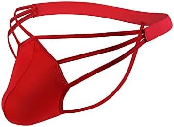 Evankin Mens Sexy Ice Silk Thonk Hollow Out G-Strings