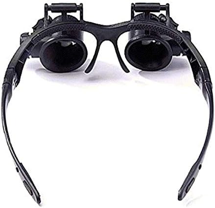 מגדלת משקפיים עם אור סרט זכוכית מגדלת זכוכית מגדלת משקפיים עם מואר עבור תכשיטן תיקון שעון להחלפה עדשה