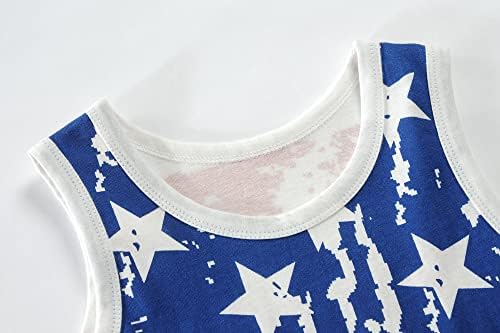 4 יולי גופיות פעוט בני אמריקאי דגל חולצות תינוק חולצות פטריוטית חולצות
