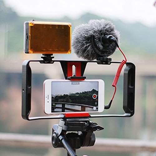 מצלמת וידאו כלוב מייצב סרטים לייצור סרטים עבור טלפון חכם ריס