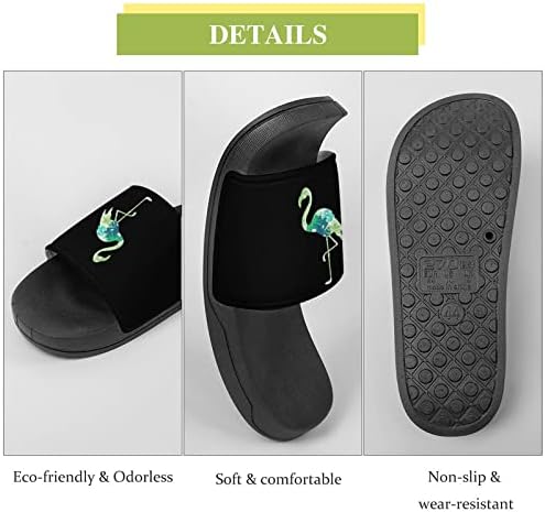 עלים טרופיים פלמינגו PVC נעלי בית נעלי בית ללא החלקה נעלי חוף חיצוניות מקורות לגברים ונשים