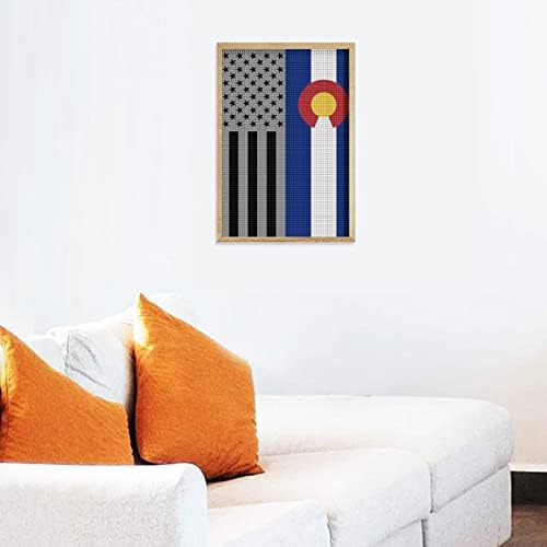 אמריקאי קולורדו דגל דקורטיבי יהלומי ציור ערכות מצחיק 5 ד עשה זאת בעצמך מלא תרגיל יהלומי נקודות ציורי בית תפאורה