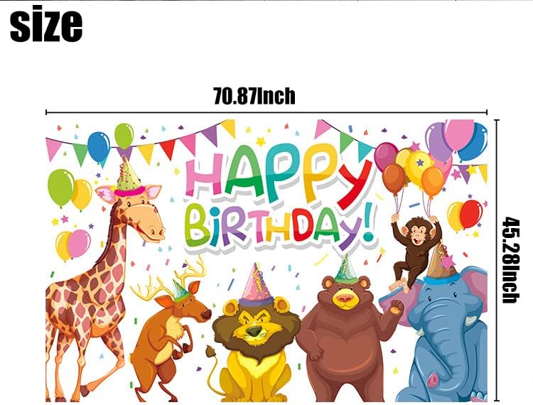 חיות משק קישוטי מסיבות נושא, רקע חיות ספארי בג ' ונגל, רקע יום הולדת שמח בד רקע יום הולדת לילדים למסיבת יום הולדת לתינוק