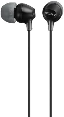 Sony MDREX15LP אוזניות אוזניות אוזניות, שחור, מספר דגם: MDREX15LP/B