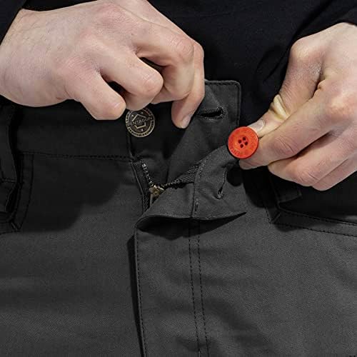 מכנסי מקור מקור של פנטגון לגברים בגודל שחור גודל W42 L32