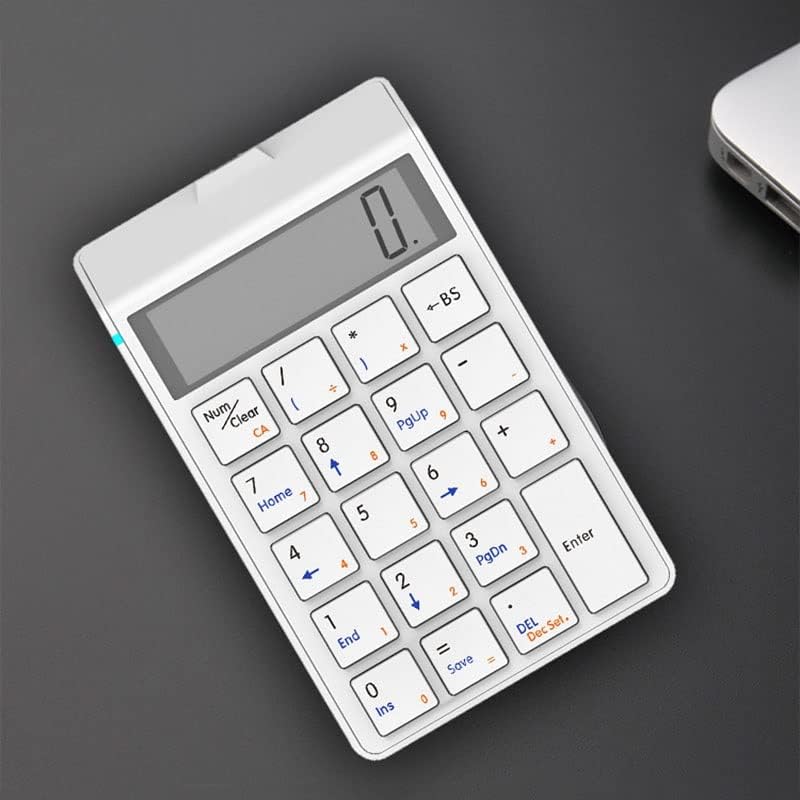 מחשבון LDCHNH לוח מקשים USB טעינה במקלדת חשבונאית פיננסית מחשבון מקלדת 12 ספרות מחשבון כפול (צבע: onecolor, גודל