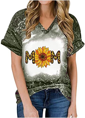 נשים בייסבול אמא מולבן חולצה 2023 נמר גרפי אמא במצוקה חולצה מכתב הדפסת צווארון בייסבול אמא טי חולצות