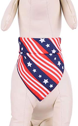 בגד גוף אמריקה דגל אמריקאי דגל כלב בנדנה פנטגרם משולש לחיות מחמד עניבה מגבת עבור כלב מחמד גור אמריקאי דגלי