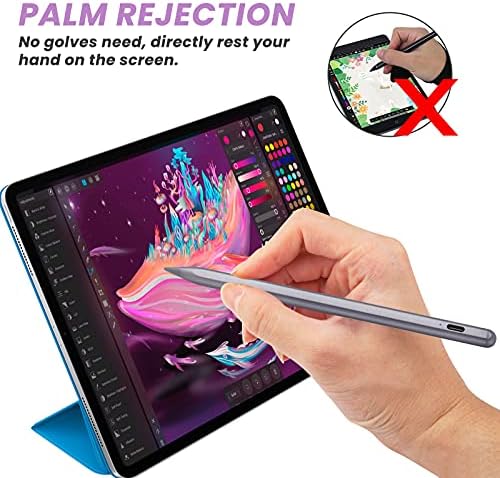 אייפד אייר 2022 עיפרון, דחיית מגנטית ודקל תואם עט עט לשנים 2018-2022 Apple iPad Air דור 5/4, iPad Pro 11/12.9, iPad 9/8/7/6