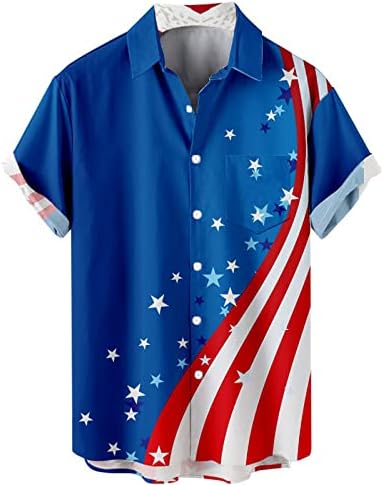 BMISEGM חולצות שחייה בקיץ לגברים גברים דגל יום עצמאות אופנתי דפוס תלת מימד הדפסה דיגיטלית בהתאמה אישית שרוול קצר T